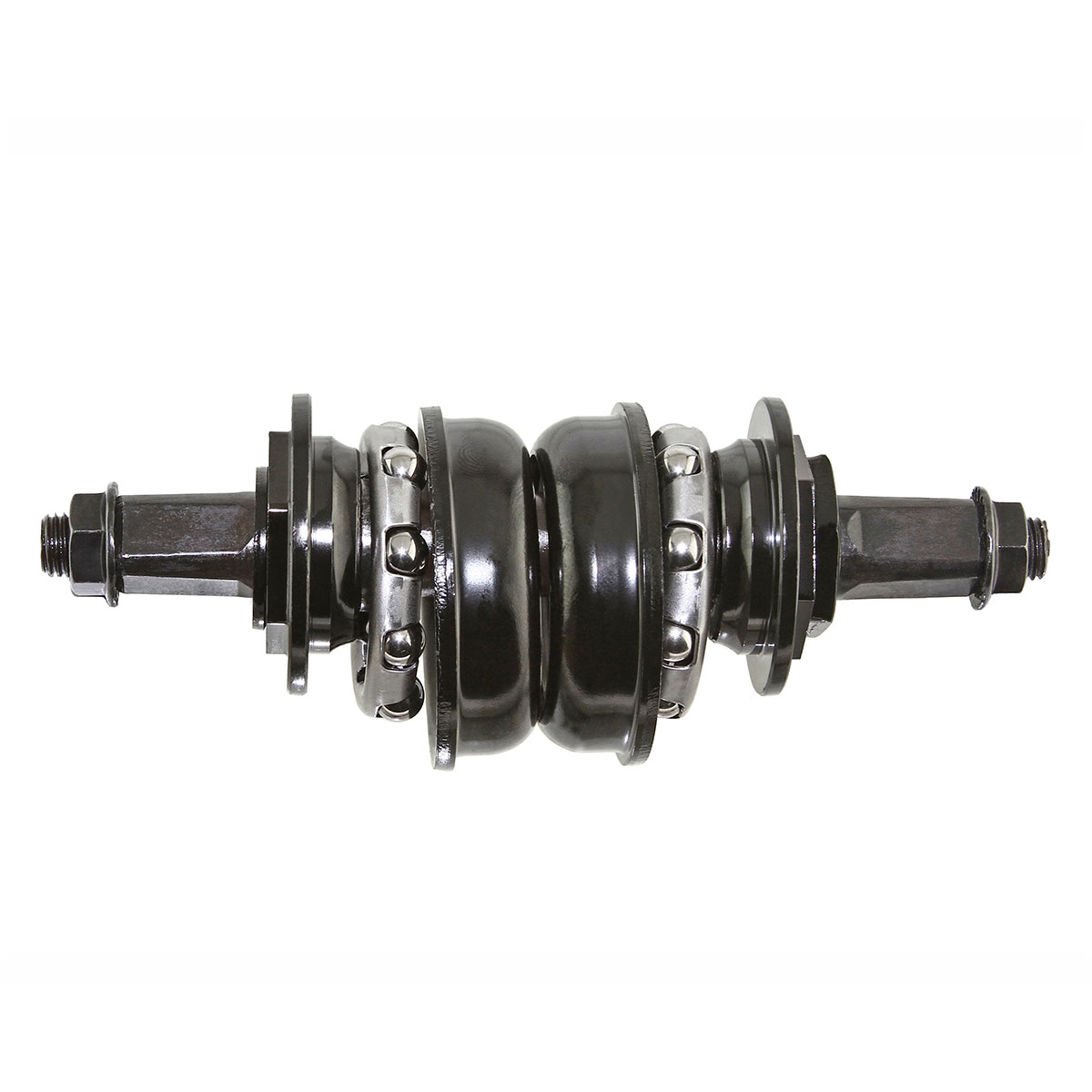 Bottom Bracket Conversion Kit Set 1pc to 3pc Crank 128mm Black.